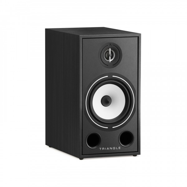Triangle Borea BR03 Bookshelf Speakers (Pair), Black Ash with six-inch midrange cellulose driver