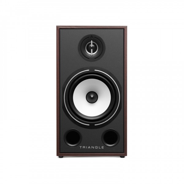 Triangle Borea BR03 Bookshelf Speakers (Pair), Walnut front view