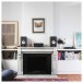Triangle Borea BR03 Bookshelf Speakers (Pair), Walnut lifestyle image in living room environment
