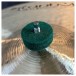 Ahead Green Wool Cymbal Felts, 10 Pack - Mounted example