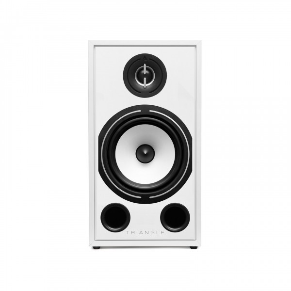 Triangle Borea BR03 Bookshelf Speakers (Pair), White front view