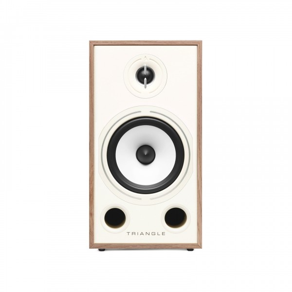 Triangle Borea BR03 Bookshelf Speakers (Pair), Light Oak front view