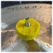 Ahead Yellow Wool Cymbal Felts, 10 Pack - Mounted Example