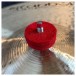 Ahead Red Wool Cymbals Felts, 10 Pack - Mounted Example