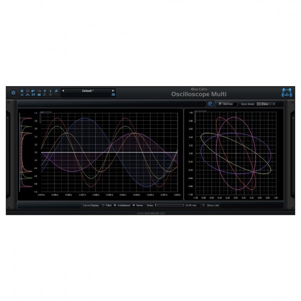 Blue Cat OsciloscopeMulti - Sinusoids 