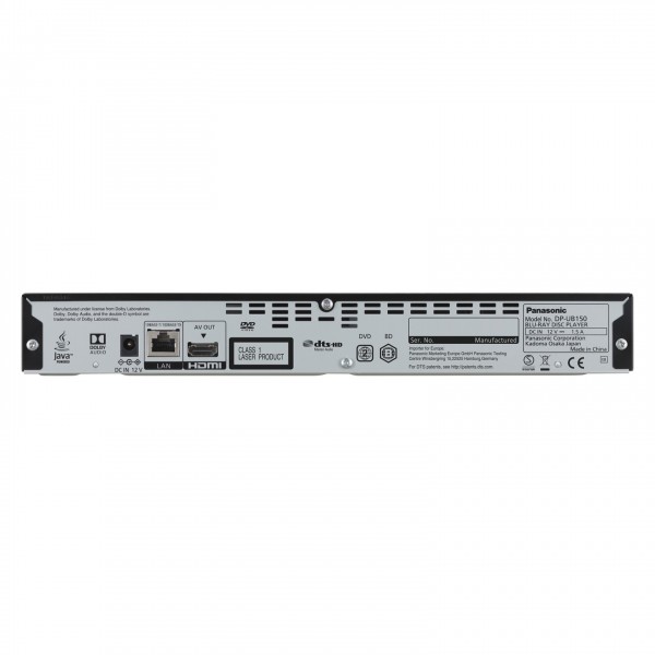 Panasonic DP-UB150EB rear view and connections
