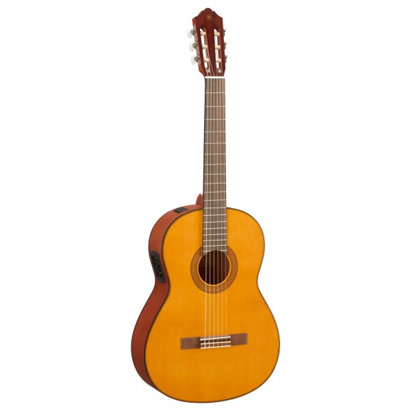 Yamaha CGX122M Classical Electro Acoustic, Spruce Natural angle 1 