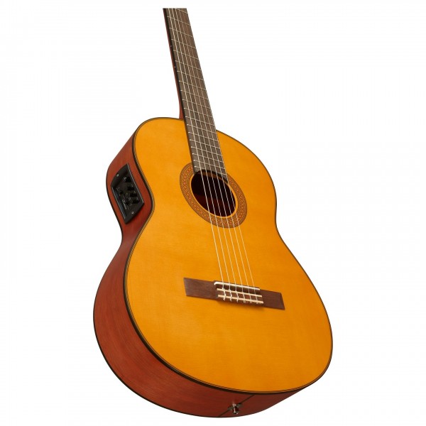 Yamaha CGX122M Classical Electro Acoustic, Spruce Natural angle 3 