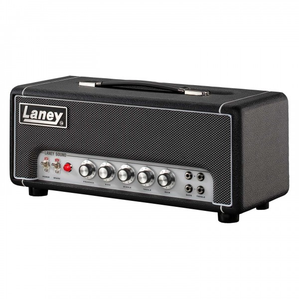 Laney Black Country Customs LA-STUDIO Tube Head w/ Two Notes Embedded - Left