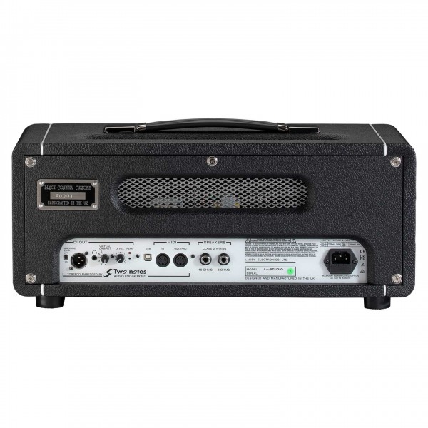 Laney Black Country Customs LA-STUDIO Tube Head w/ Two Notes Embedded - Back