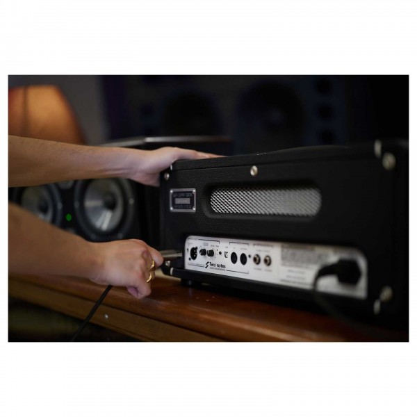 Laney Black Country Customs LA-STUDIO Tube Head w/ Two Notes Embedded - Back Detail