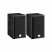 DALI SPEKTOR 1 Bookshelf Speakers, Black Ash Front View With Cover