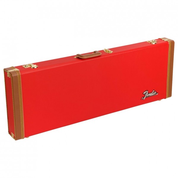 Fender Classic Series Wood Case - Strat/Tele, Fiesta Red