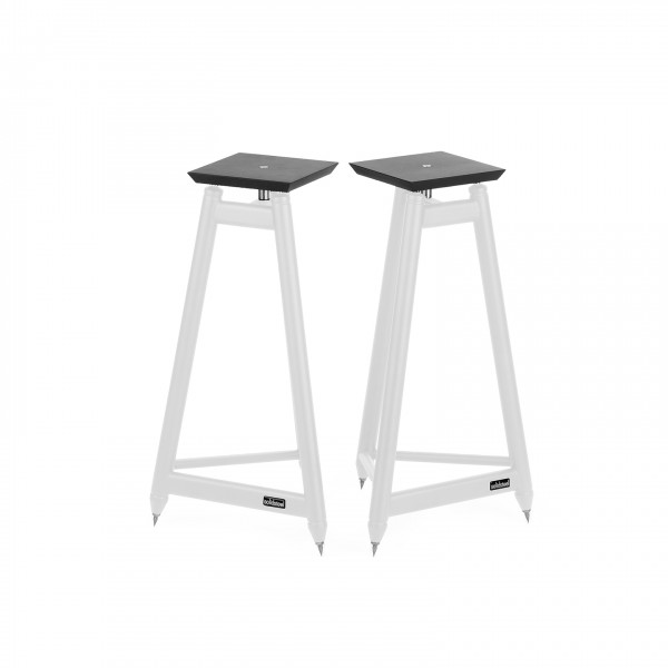 Solidsteel SS-6 Speaker Stand, White (Pair) Front View