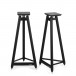 Solidsteel SS-7 Speaker Stand, Black (Pair) Front View