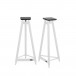 Solidsteel SS-7 Speaker Stand, White (Pair) Front View
