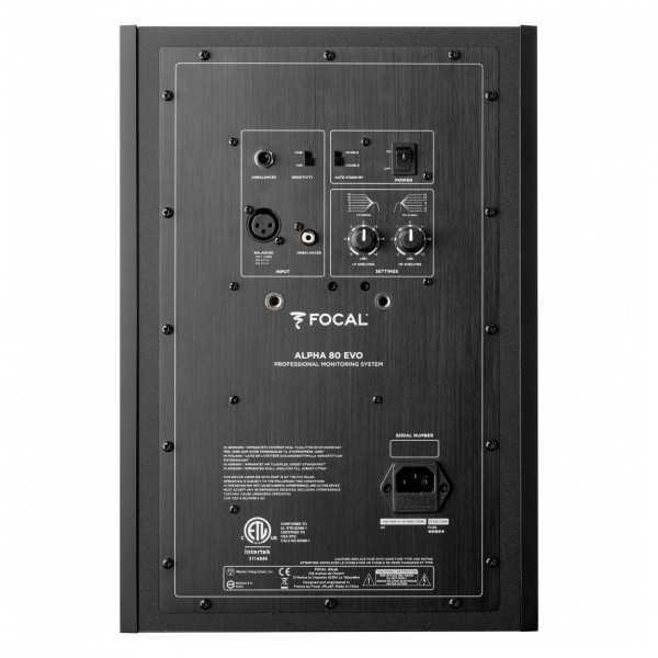 Focal Alpha 80 Evo Active Studio Monitor - Back