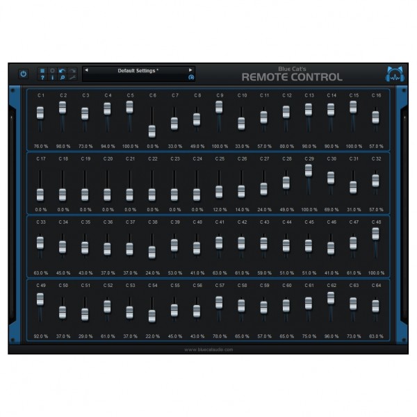 Blue Cat Remote Control - Faders Large 