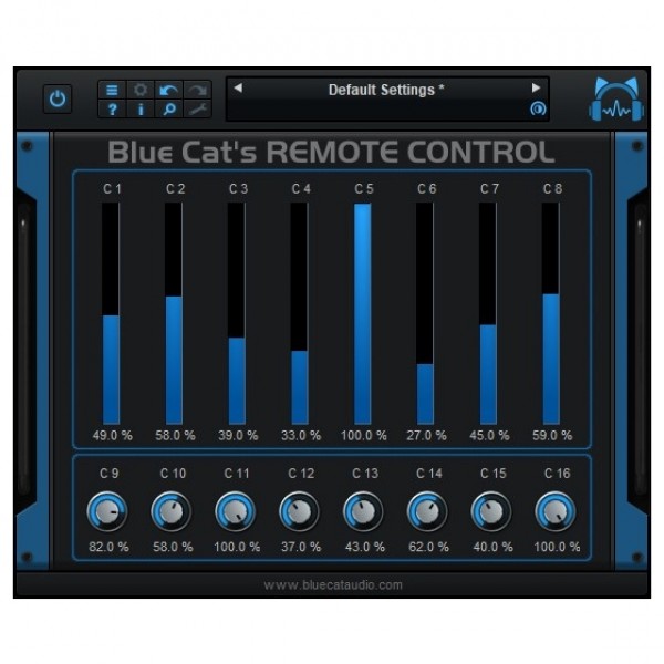 Blue Cat Remote Control - Meters
