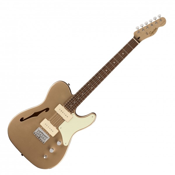 Squier-FSR-Paranormal-Cabronita-Tele-Thinline,-Shoreline-Gold