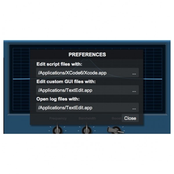 Blue Cat PlugNScript - Preferences