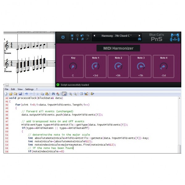 Blue Cat PlugNScript - MIDI processing