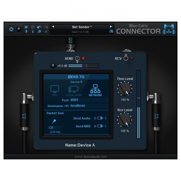 Blue Cat Connector - Send