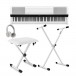 Yamaha P-S500, Piano Numérique et Pack avec Support en X, Blanc