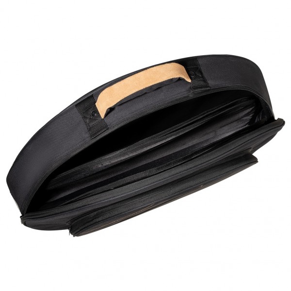 Meinl 22” Classic Woven Cymbal Bag, Black - Main Compartment Open