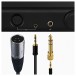 Topping A90D Headphone Amp, Black headphone connections