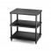 Solidsteel S3 3 Level Hi-Fi Stereo Rack, Sort