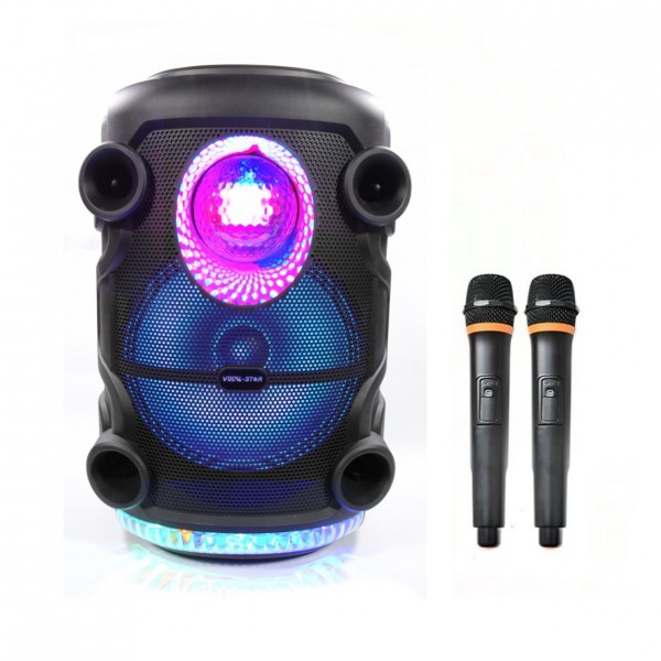 Vocal-Star VS-Disco Portable Bluetooth Karaoke Machine & 2 Mics - Front