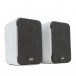 POLK Signature Elite ES10 Surround Speaker Pair - White, Angle 1 Grille