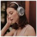 KEF MU7 Wireless Headphones, Silver Grey - Lifestyle 1