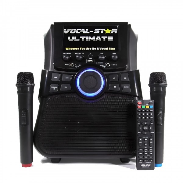 Vocal-Star Ultimate Karaoke Screen with 7" Screen & 2 Wireless Mics