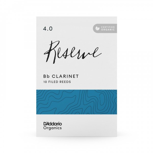 D'Addario Organic Reserve Clarinet Reeds, 4 (10 Pack)