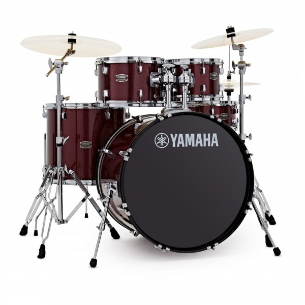 Yamaha Rydeen 20" Drum Kit w/Cymbals, Burgundy Glitter - Drum Kit