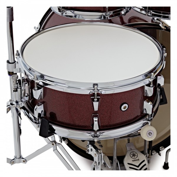 Yamaha Rydeen 20" Drum Kit w/Cymbals, Burgundy Glitter - Snare