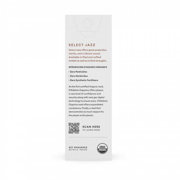 D'Addario Organic Select Jazz Unfiled Baritone 1