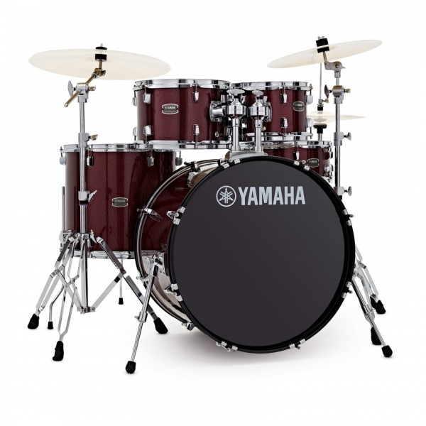 Yamaha Rydeen 22" Drum Kit w/Cymbals, Burgandy Glitter - Drum Kit