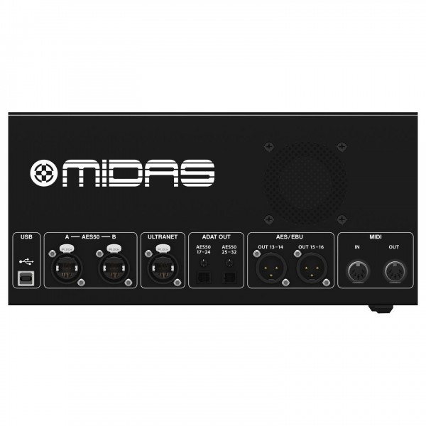 Midas DL32 Digital Stage Box, Rear Connectivity