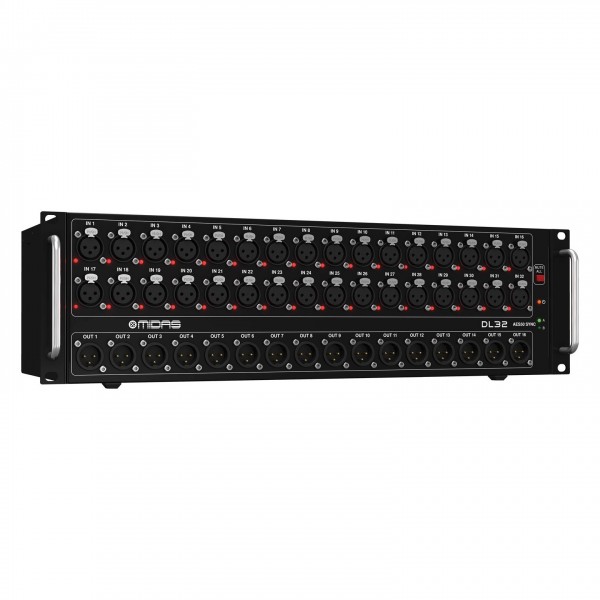 Midas DL32 Digital Stage Box, Angled Right
