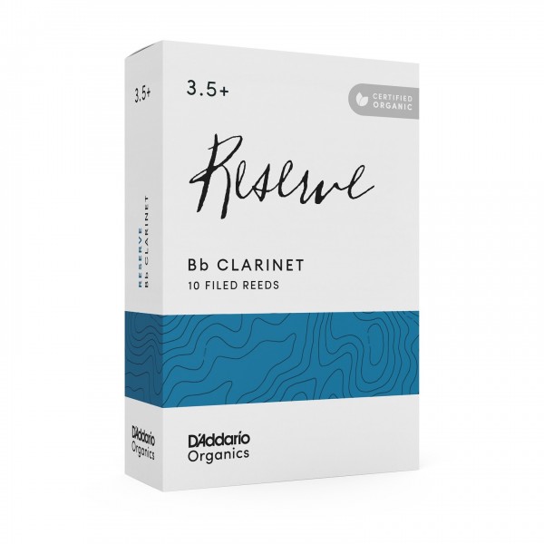 D'Addario Organic Reserve Clarinet Reeds, 3.5+