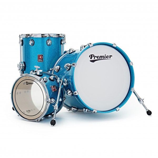 Premier Genista Heritage 18" 3pc Shell Pack, Aqua Sparkle