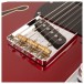 Fret King Country Squire Stealth, Candy Apple Red hardware