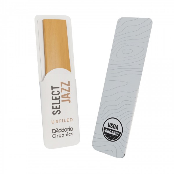 D'Addario Organic Select Jazz Unfiled Alto Sax Reeds, 4H (10 Pack)