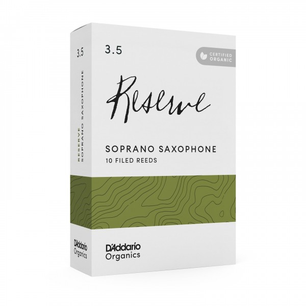 D'Addario Organic Reserve Soprano Saxophone Reeds, 3.5