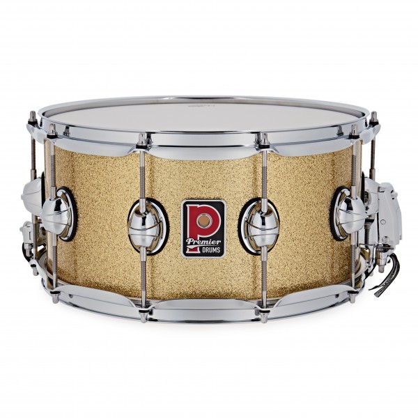 Premier Genista Classic 14" x 7" Snare Drum, Vintage Gold Sparkle