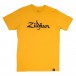 Zildjian Classic Logo T-Shirt Gold, Small - Front