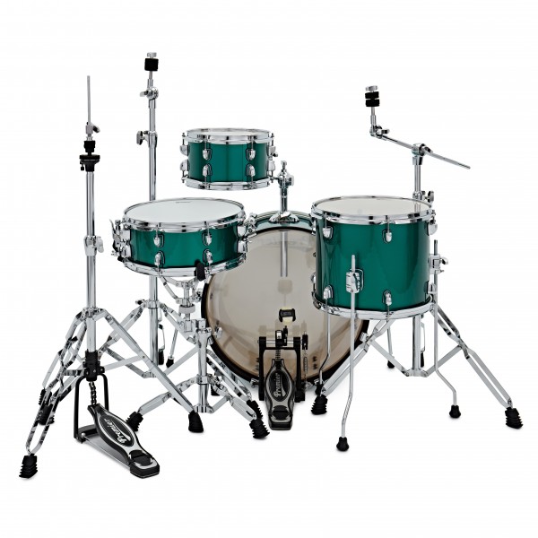 Premier Artist Club 100 20" 4pc Drum Kit, British Racing Green